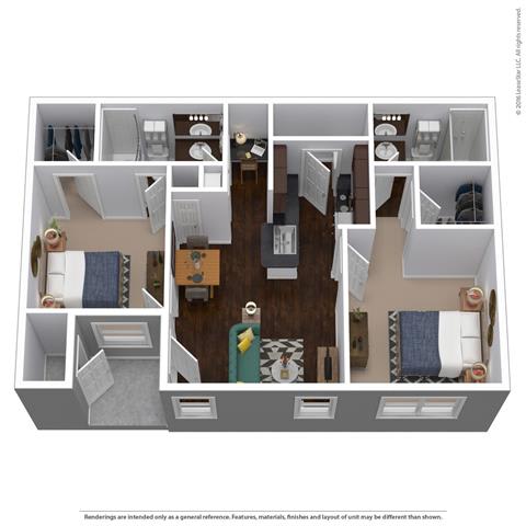 B2B Floor Plan at Waterstone at Cinco Ranch, Katy, 77450