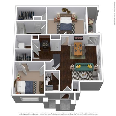 Floor Plan  B2 Floor Plan at Waterstone at Cinco Ranch, Katy, Texas