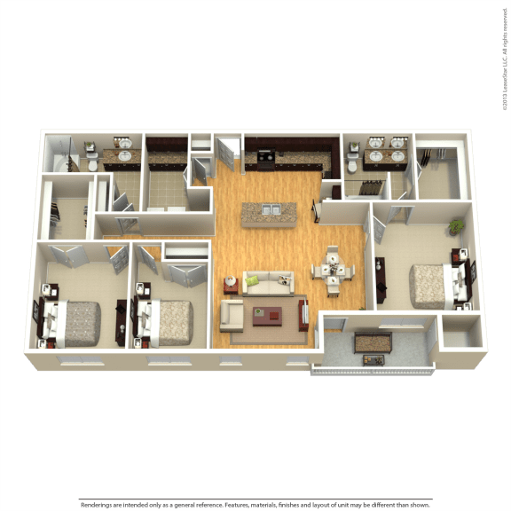 C1 Floor Plan at Discovery at Craig Ranch, McKinney, Texas
