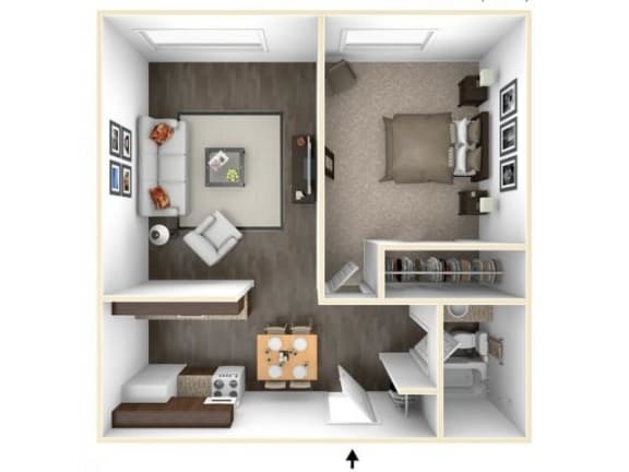 Floor Plan  1x1