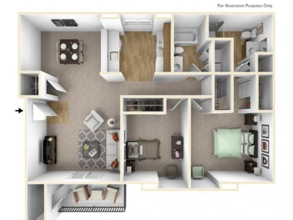 Floor Plan  2x2A