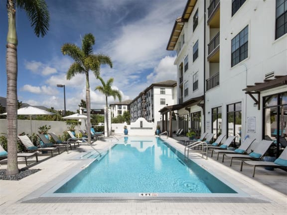 Pool patio at Azul Baldwin Park, Orlando, FL