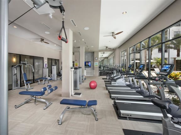 Fitness center at Azul Baldwin Park, Orlando