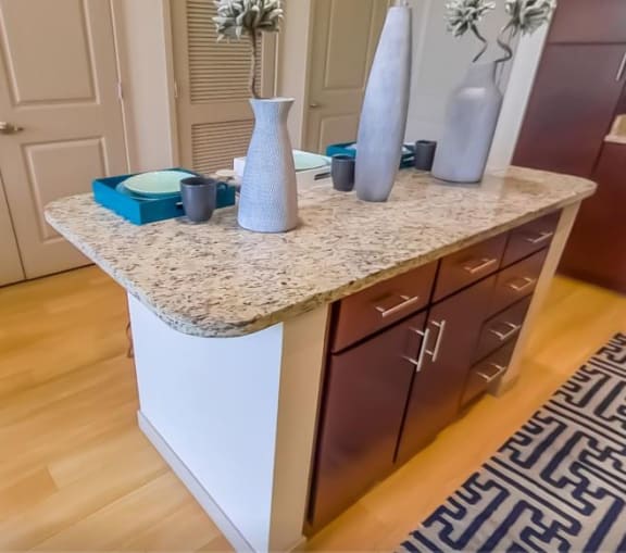 Kitchen island at Azul Baldwin Park, Orlando, Florida