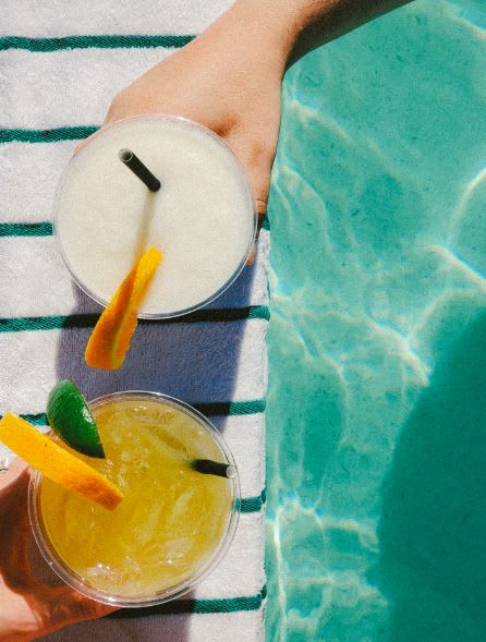 Cocktail swimming pool side at Azul Baldwin Park, Orlando, FL