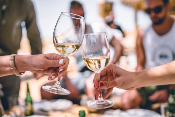 White wine at Azul Baldwin Park, Florida