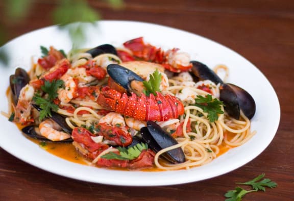 Sea food at Azul Baldwin Park, Orlando, Florida