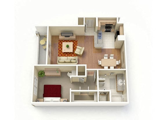 One Bedroom One Bathroom One Bedroom One Bathroom