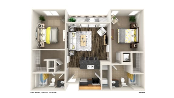 2 bed 2 bath G at West Inman Lofts Apartments, Georgia