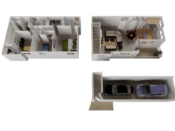Edgefield Floor Plan at Westview Heights Apartments, Portland, OR
