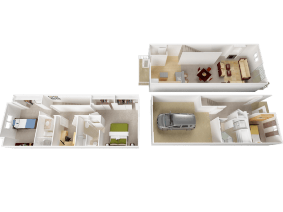 Ridge Floor Plan at Westview Heights Apartments, 97229, OR