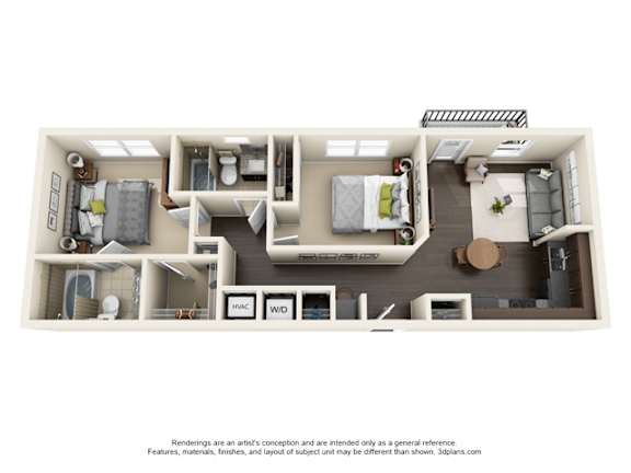 Half Moon Floor Plan at Lake Lofts at Deerwood, Florida