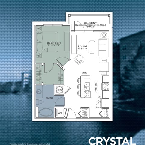 Crystal Floor Plan at Lake Lofts at Deerwood, Jacksonville