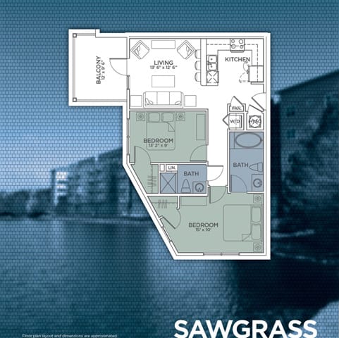 Sawgrass Floor Plan at Lake Lofts at Deerwood, Jacksonville, FL