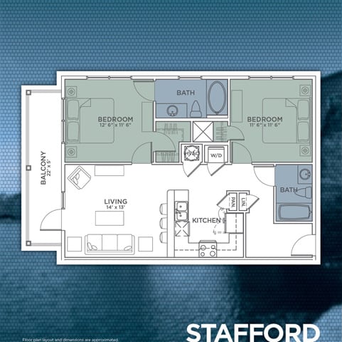 Stafford Floor Plan at Lake Lofts at Deerwood, Jacksonville, Florida