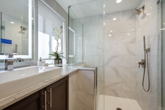 Walk-In Showers at Park Heights by the Lake Apartments, Chicago