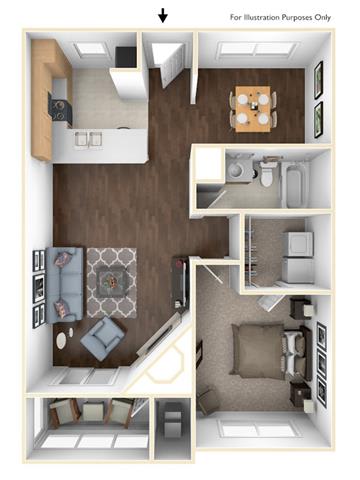 Floor Plan  at 1401 West Paces, Atlanta