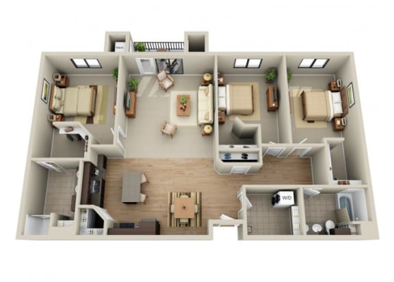 Floor Plan  3x2