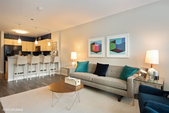 Spacious living room