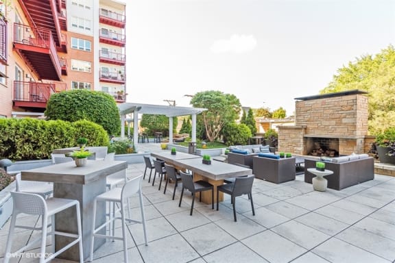 Outdoor Deck with Grilling Stations
