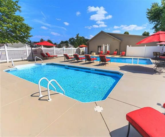 swimming pool at The Brickyard Apartments