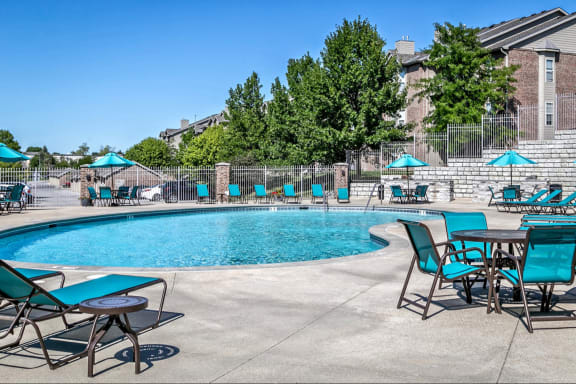 Blue Cool Swimming Pool at Whispering Hills, Omaha, 68164