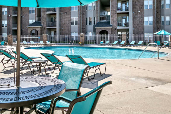 Pool Cabana & Outdoor Entertainment Bar at Whispering Hills, Omaha, Nebraska