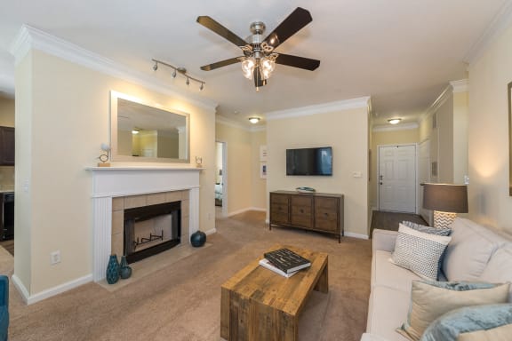 Swift Creek Commons Apartments - Wood-burning fireplaces with mantels in select units