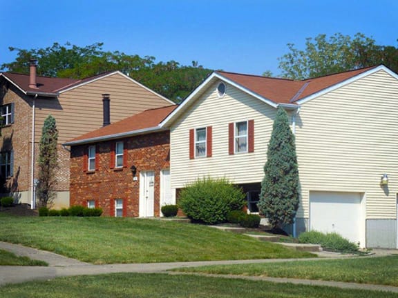 Garages at The Villas at Kingsgate Village Duplex Homes in West Chester, OH