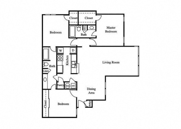 the tulip floorplan layout at greenhouse apartments