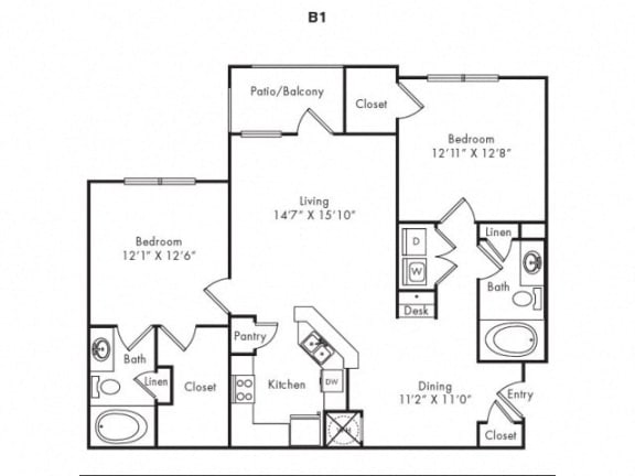 Floor Plan  B1 Floorplan