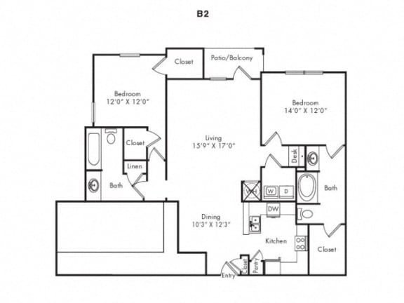 Floor Plan  B2 Floorplan