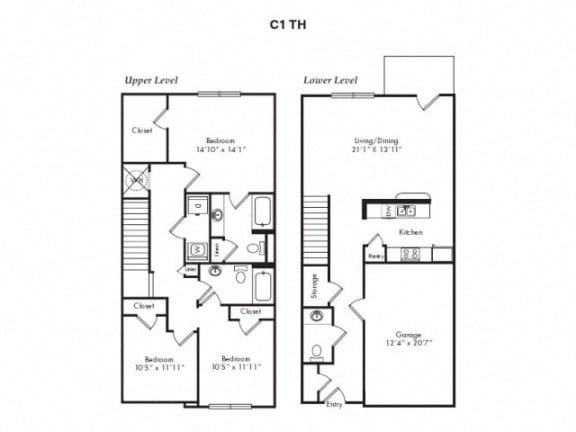 Floor Plan  C1 Townhouse