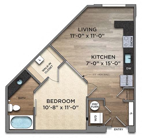 S20_2_FloorPlan at The Nicholas, Ohio, 43215