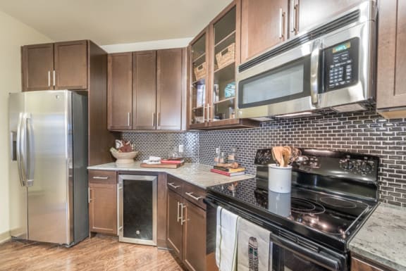 Fully Equipped Kitchen With Modern Appliances at Aviator West 7th, Fort Worth, TX, 76107