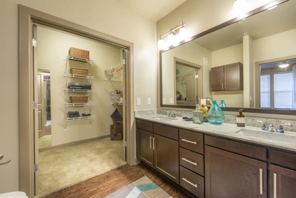 Bathroom With Extra Storage Space at Aviator West 7th, Fort Worth