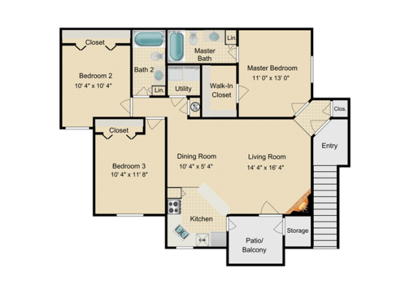 Three Bedroom