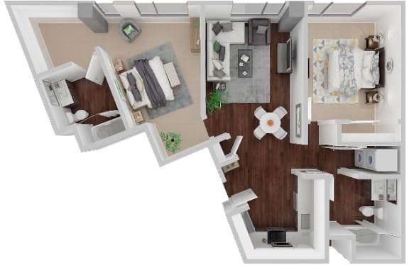 Market 3D Floorplan 2x2 Market Floorplan 2x2