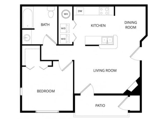 Floor Plan  Small 1 Bedroom