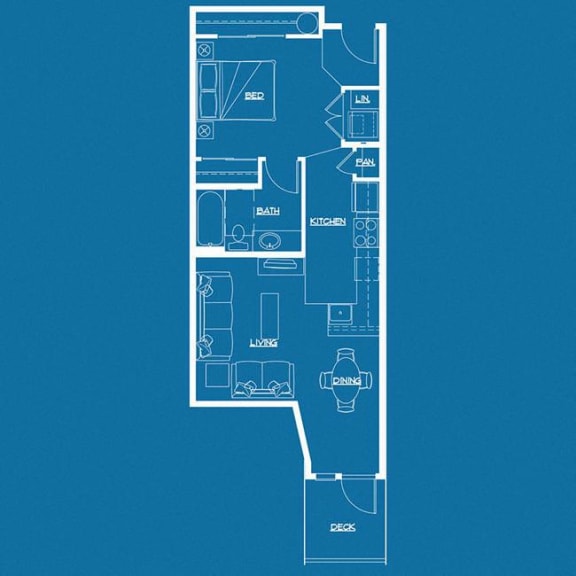lavish Studio Floor Plan at Latitude 47, Washington