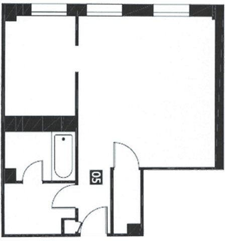 Floor Plan  0 Bed 1 Bath Floor Plan at Edwards on Fifth, Washington
