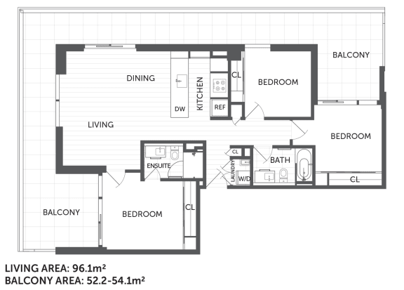 Floor Plan  3G - 3Bed 2 Bath - The Briscoe the Kinleaf