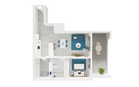 a floor plan of a house with a bathroom and a living room