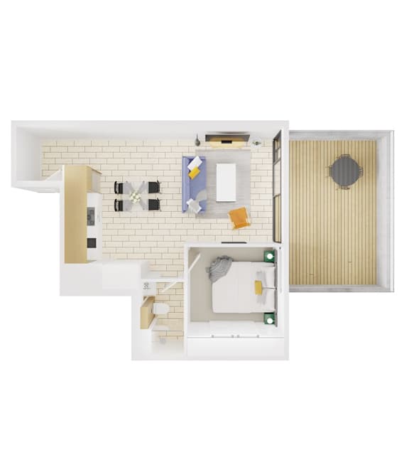 A white and beige bathroom with a toilet, sink, and mirror.