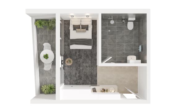 a floor plan of a bathroom with a shower and a sink