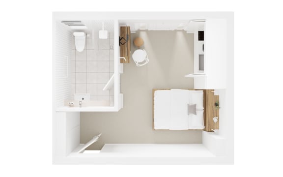 a floor plan of a bathroom with a toilet and a sink