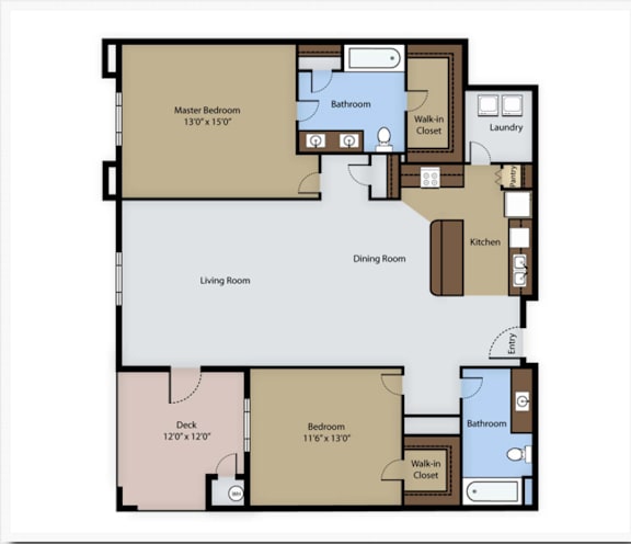 Floor Plan  2BR2B