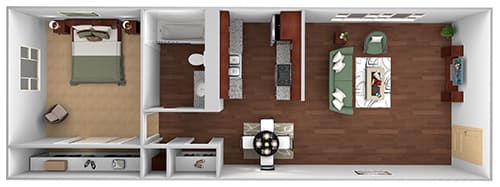 1Bed 1Bath | 950 sqft