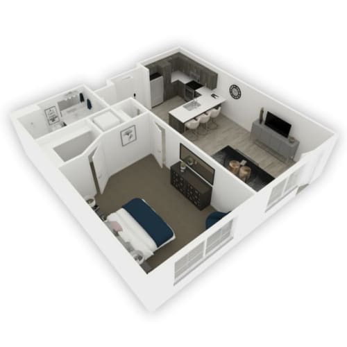 Fourth 3d image of Lynnewood - One Bed Room
