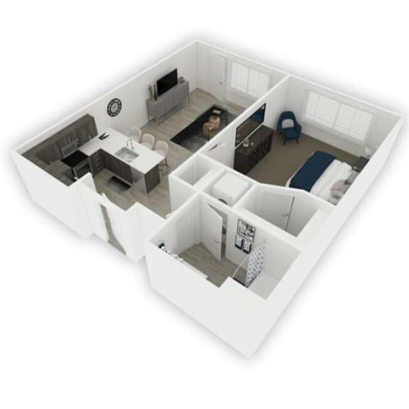Lynnewood, 1 bedroom 1 bath , 550 Sqft